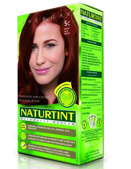 Naturtint Kalıcı Saç Boyası 5C Bakır Açık Kahve 165 ml