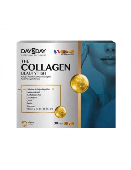 Ocean Day2Day The Collagen Beauty Fish 30 Saşe x 7gr ( Vişne )