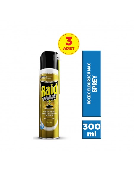 Raid Böceksavar Max 300 ml x 3 Adet