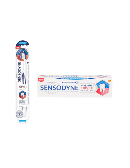 Sensodyne Hassasiyet & Diş Eti Diş Macunu + Diş Fırçası Seti