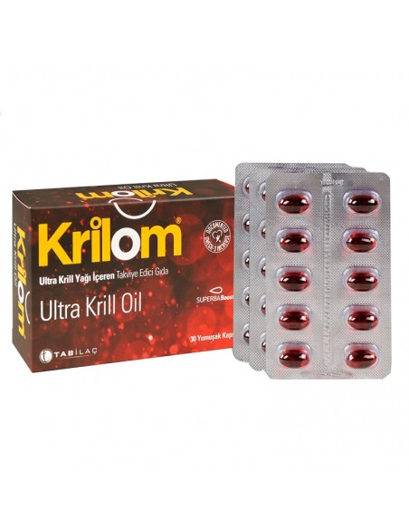 Krilom Ultra Krill Oil Takviye Edici Gıda 30 Yumuşak Kapsül