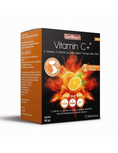 Get Direct Vitamin C+ Takviye Edici Gıda 40 Saşe