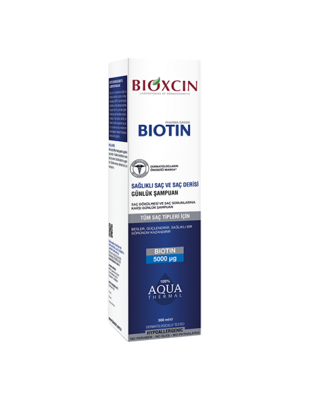 Bioxcin Biotin 5000 Mcg 60 Tablet + Biotin Şampuan 300 ml  Kofre