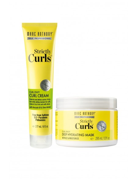 Marc Anthony Strictly Curls Cream 177ml + Strictly Curls Deep Hydrating Mask 295ml