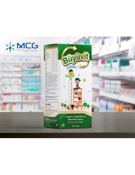 Büyüvit L Arginin Multivitamin ve Mineraller içeren Şurup 150ml