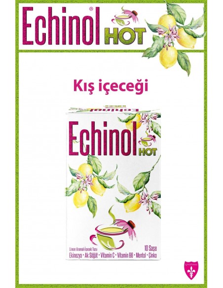 Echinol Hot Limon Aromalı Toz İçecek 10 Saşe