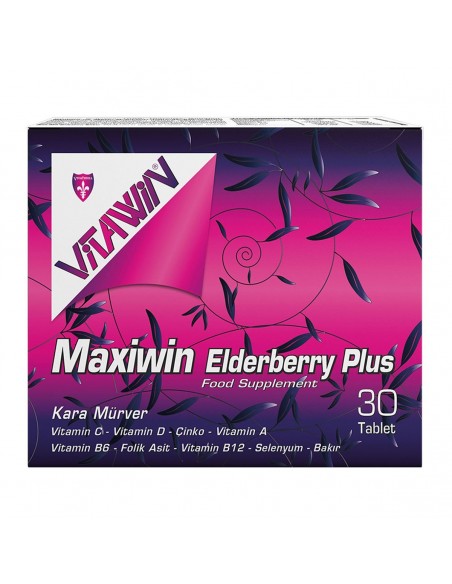 Vitawin Maxiwin Elderberry Kara Mürver Plus 30 Tablet