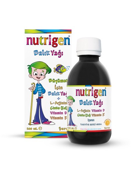 Nutrigen Balık Yağı 200 ml +Nutrigen Supra 200 ml Çocuk Gelişim Şurupları