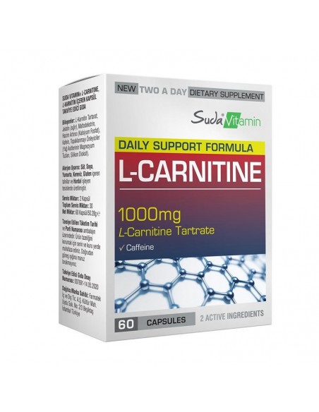 Suda Vitamin L-Carnitine 1000 mg 60 Kapsül