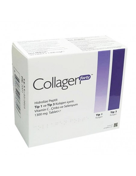 Collagen Forte Takviye Edici Gıda 1300 mg 90 Tablet