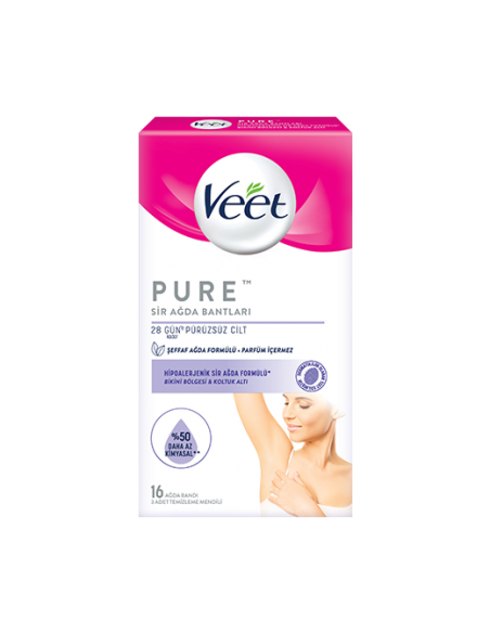 Veet Pure Bikini & Koltuk Altı Sir Ağda Bantları 16 Adet