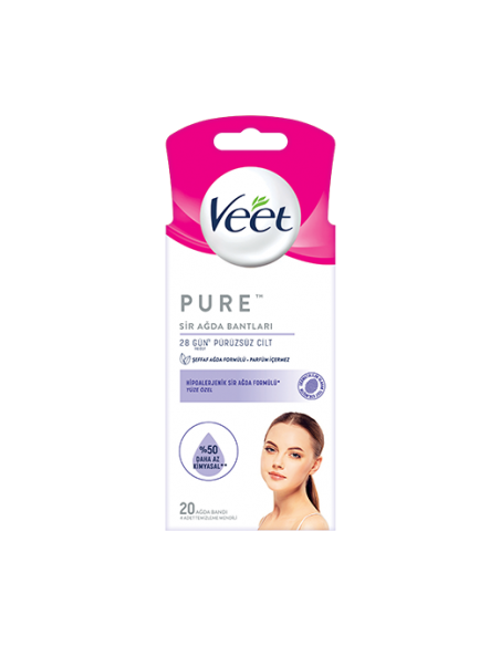 Veet Pure Yüz Özel Sir Ağda Bantları 20 Adet