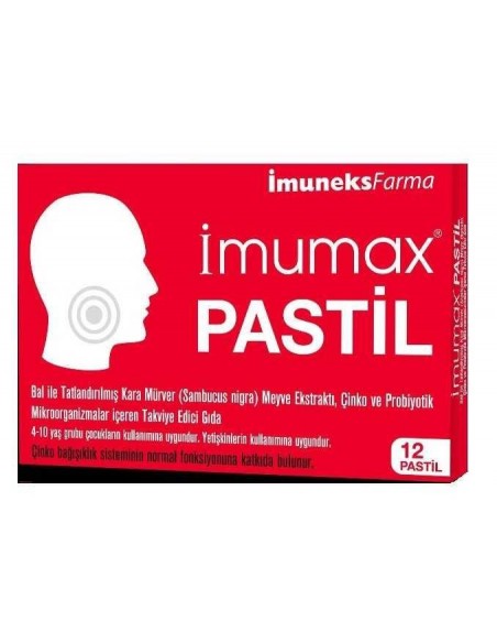 Imuneks Imumax Pastil 12 Adet