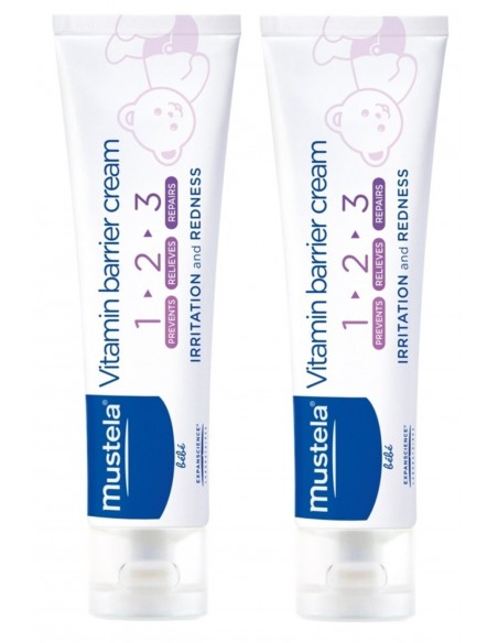 Mustela Vitamin Barrier 1-2-3 100 ml Pişik Kremi x 2 Adet