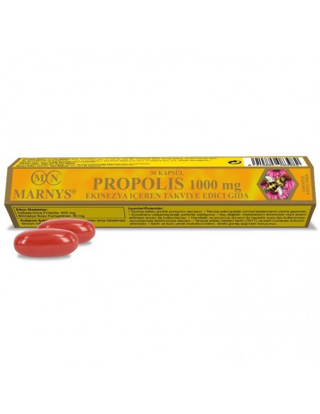 Marnys Propolis 1000mg 30 Kapsül Takviye Edici Gıda