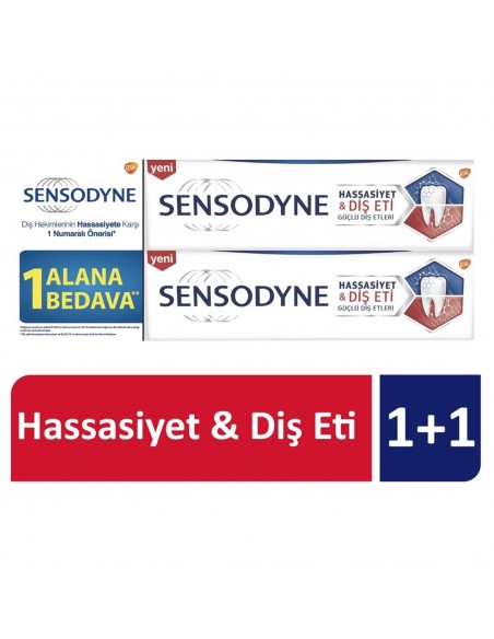 Sensodyne Hassasiyet & Diş Eti Diş Macunu 75 ml 1+1