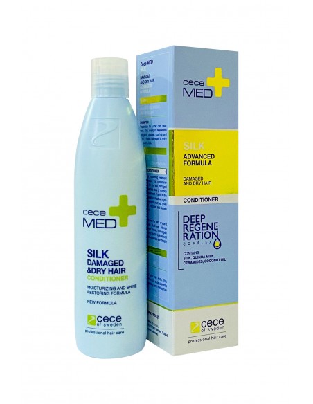 CeceMed Silk Advanced Formula Damaged And Dry Hair Conditioner Kuru ve Yıpranmış Saçlar İçin Saç Kremi 300 ml