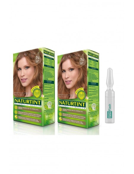 NATURTINT 2'li 7 G Altın Sarı Saç Boyası + Martiderm Flash