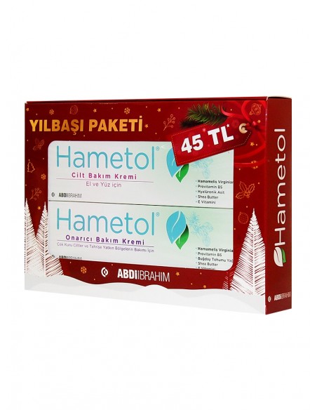 Hametol Cilt Bakım Kremi 30 ml + Onarıcı Bakım Kremi 30 ml Yılbaşı Paketi