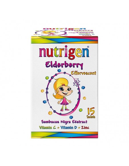 Nutrigen Elderberry ( Kara Mürver ) Efervesan 15 Şase