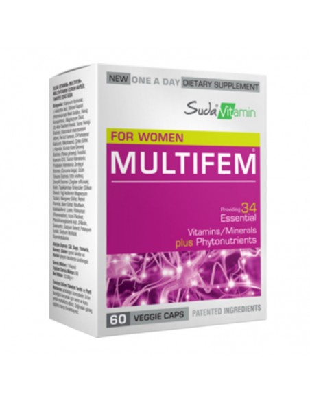 Suda Vitamin Multifem Multivitamin 60 Kapsül