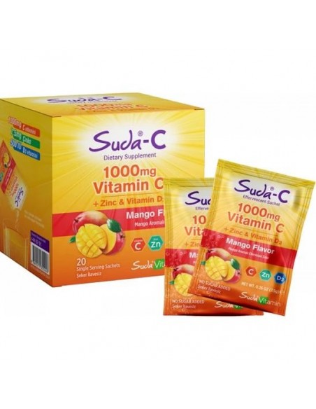 Suda Vitamin Suda-C Vitamin C 1000 mg Mango 20 Saşe