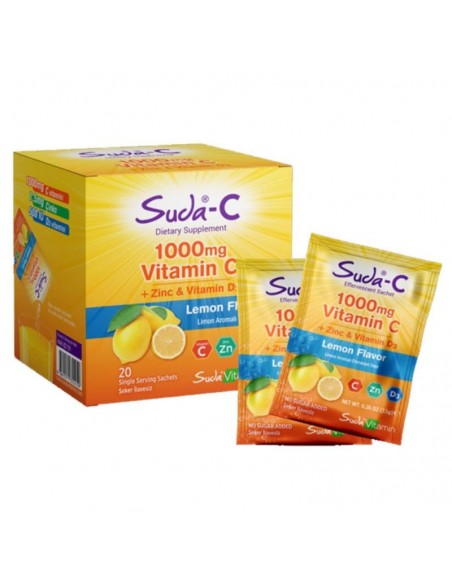 Suda Vitamin Suda-C Vitamin C 1000 mg Limon 20 Saşe