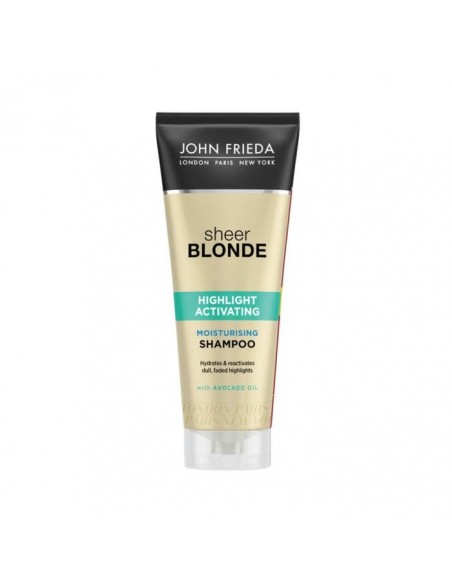 Outlet - John Frieda Sheer Blonde Highlight Activating Shampoo 250 ml Sarı Saçlara Özel Nemlendirici Şampuan