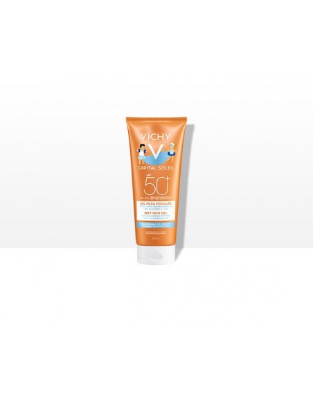 Vichy Capital Soleil  Wet Skin Gel Spf 50+ Çocuklar İçin Çok Yüksek Korumalı Yüz Ve Vücut Sütü 200 ml