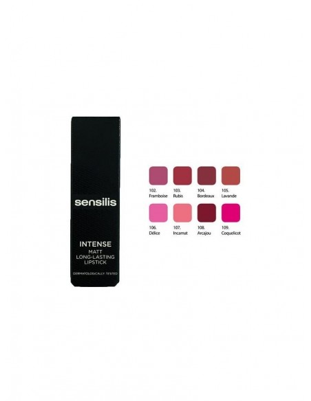 Sensilis Intense Matt Long-Lasting Lipstick Ruj 109 ( Coquelicot ) 3,5 ml