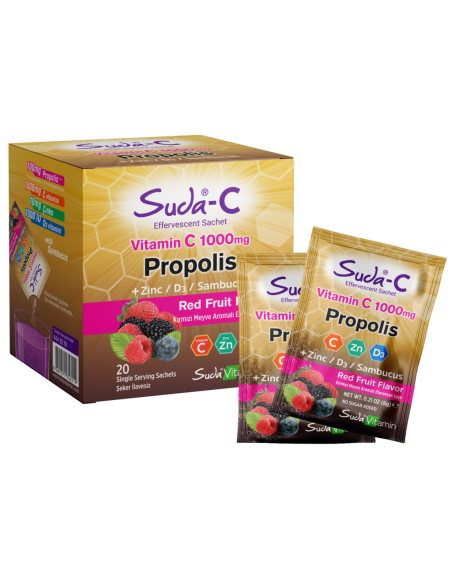 Suda Vitamin Suda-C Vitamin C 1000 mg Propolis 20 Saşe