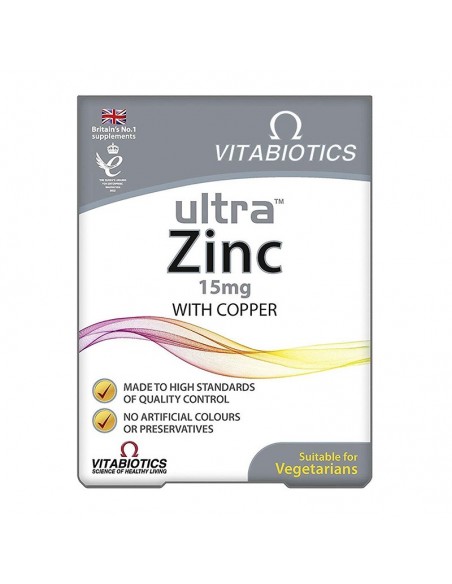 Vitabiotics Ultra Zinc 15mg 60 Tablet