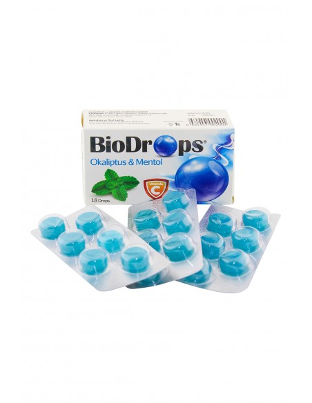 BioDrops Okaliptus & Mentol 18 Pastil