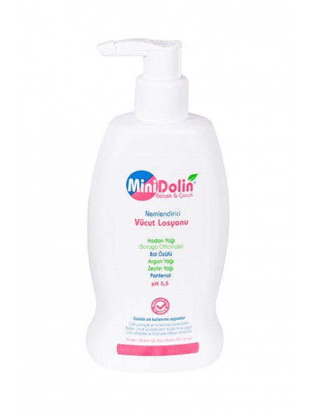 Minidolin Bebek & Çocuk Nemlendirici Vücut Losyonu 250ml