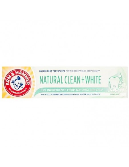 Arm & Hammer Natural Clean + White ( Doğal Kökenli Beyazlatıcı Diş Macunu ) 75 ml