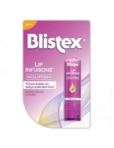 Blistex Lip Infusions Nourish Spf15 ( Pürüzsüz Dudaklar İçin Besleyici Dudak Kremi ) 3.7g