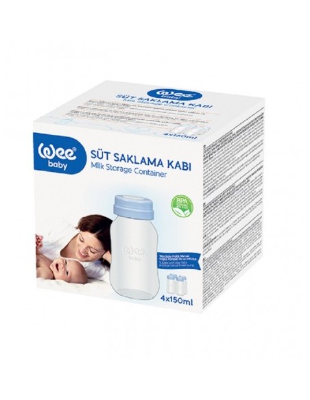 Wee Süt Saklama Kabı 4x150 ml ( 126 )