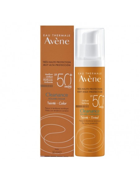 Avene Cleanance Tinted Spf50+ Yağlı Ciltler için Renkli Güneş Koruyucu 50 ml