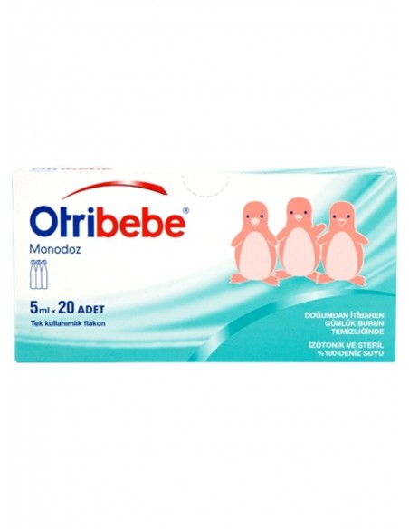 Otribebe Monodoz İzotonik ve Steril Deniz Suyu 5x20 Flakon