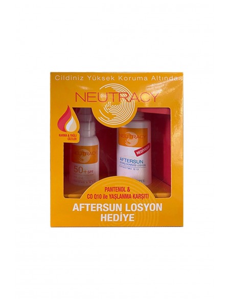 Neutracy Karma ve Yağlı Ciltler için SPF50+ Güneş Koruyucu Krem 70 ml + Aftersun HEDİYE