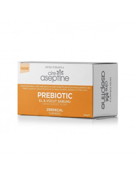 Cire Aseptine Prebiotic El ve Vücut Sabunu Zerdeçal 100gr