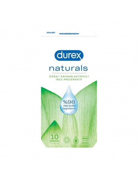 Durex Naturals Prezervatif 10 Adet