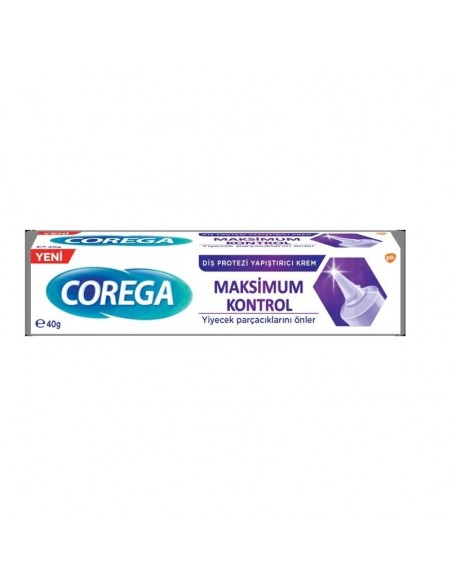 Corega Maximum Kontrol Diş Protezi Yapıştırıcı Krem 40 gr