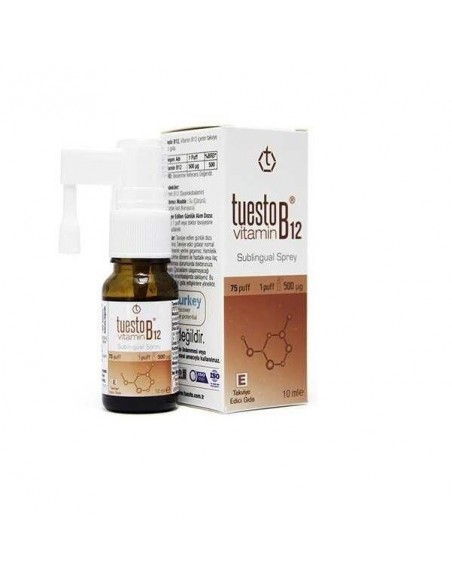 Tuesto Vitamin B12 Sublingual 10ml - Dil Altı Spreyi