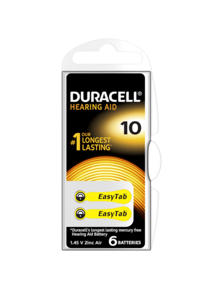 Duracell Activair İşitme Cihazı Pili 6'lı No: 10