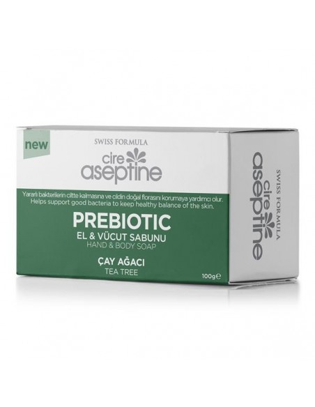 Cire Aseptine Prebiotic El ve Vücut Sabunu Çay Ağacı 100 gr