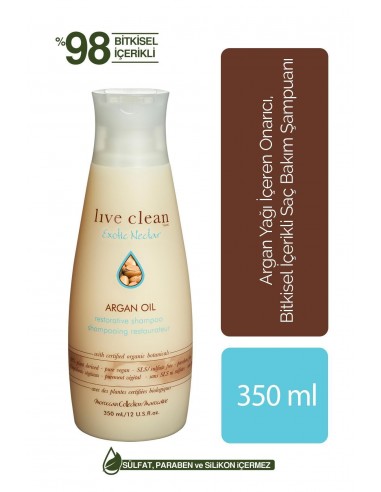 Live Clean Argan Oil Shampoo 350 ml