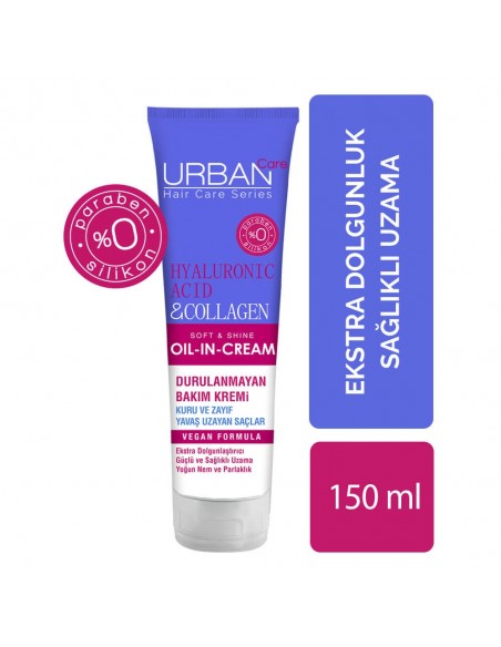 Urban Care Hyaluronic Acid & Collagen Durulanmayan Bakım Kremi 150 ml