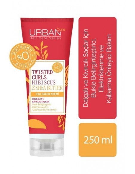 Urban Care Twisted Curls Hibiscus and Shea Butter Saç Bakım Kremi 250 ml