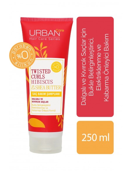 Urban Care Twisted Curls Hibiscus and Shea Butter Saç Bakım Şampuanı 250 ml